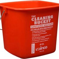 RED SANITIZING BUCKET PAIL 6 QT
